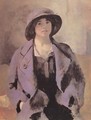 Woman in Blue Robe 1918 - Fabbio Fabbi
