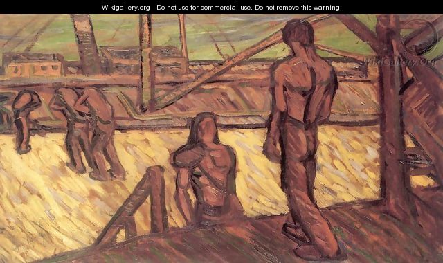 Workers in the Harbour 1912 - Jeno Gadanyi