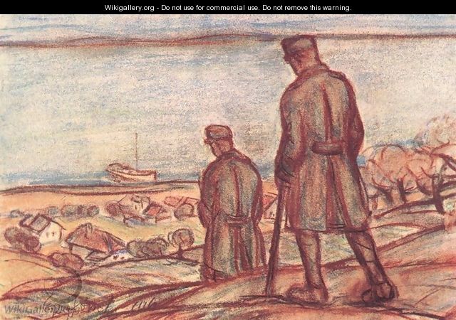 Soldiers near Lake Balaton 1916 - Jeno Gadanyi