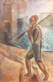 Fisherman at Lake Balaton 1937-38 - Jeno Gadanyi