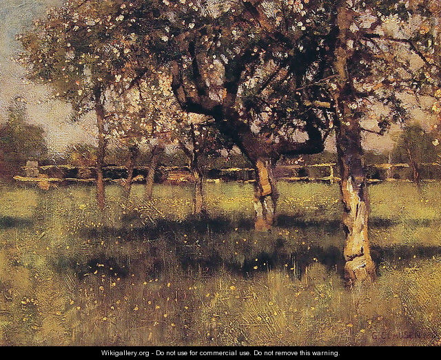 An Orchard in May 1883 - Sandor Nagy