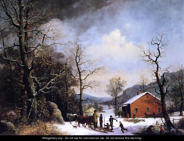 Winter Scene 1857 - George Henry Durrie
