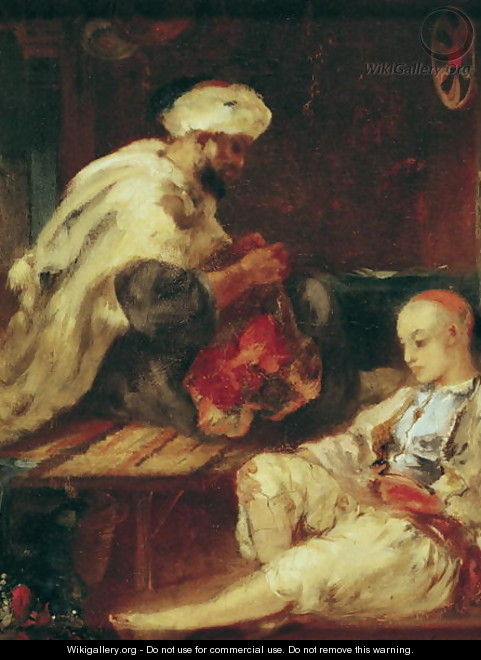 Interior of the Workshop of an Arab Tailor - Eugene Fromentin