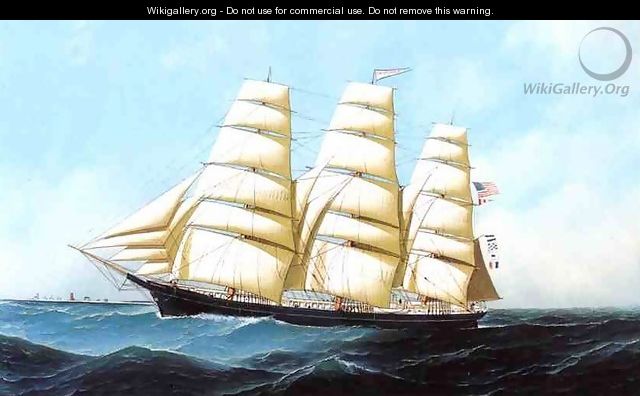 The Clipper Ship Triumphant Date unknown - Antonio Jacobsen