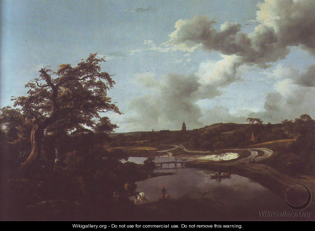 Banks of a river - Jacob Van Ruisdael