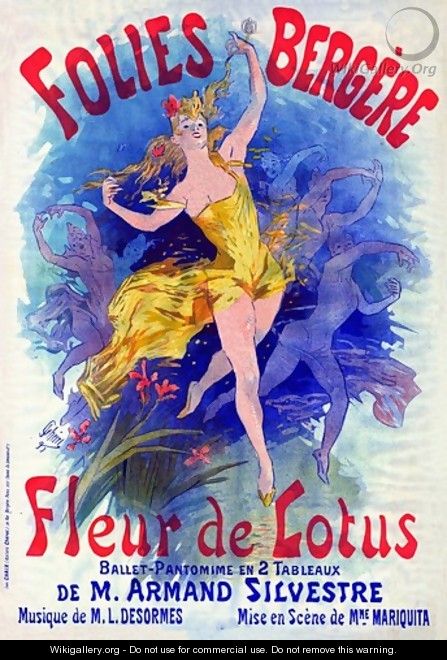 Folies Bergere Fleurd - Jules Cheret