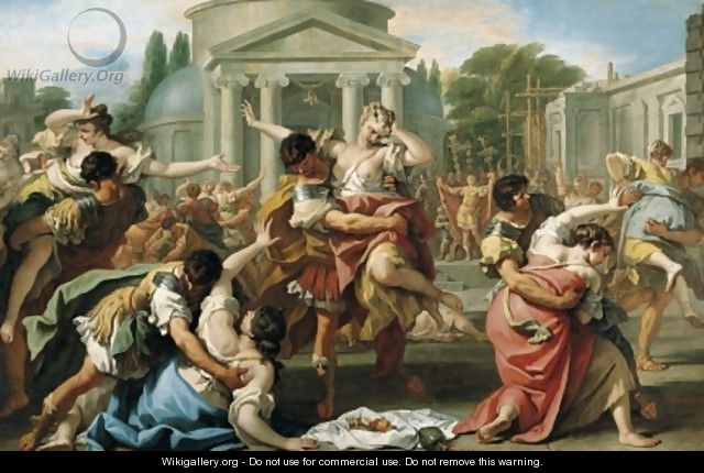 The Rape of the Sabine Women c 1700 - Sebastiano Ricci