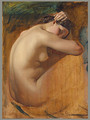 Study of a Female Nude 1840 - Henri (Karl Ernest Rudolf Heinrich Salem) Lehmann