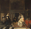The Visit to the Nursery 1661 - Gabriel Metsu