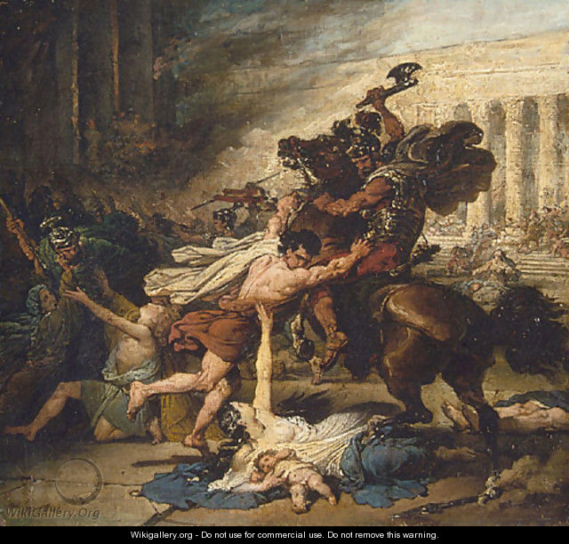 The Sack of Jerusalem by the Romans 1824 - Francois - Joseph Heim