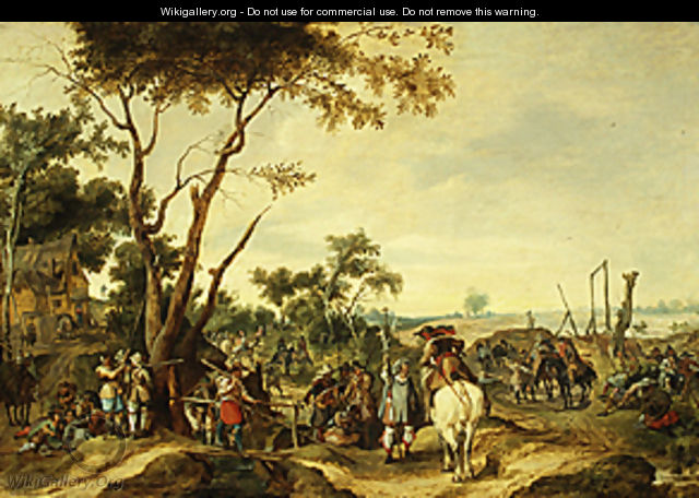Soldiers Bivouacking - Pieter Snayers