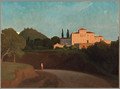 View of the Villa Torlonia Frascati at Dusk - Paul Flandrin