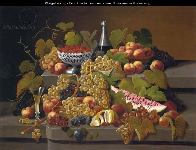 Still Life with Fruit Date unknown 8 - Severin Roesen