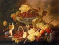 Still Life with Fruit and Wine Glass Date unknown - Severin Roesen