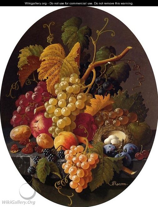 Still Life with Fruit 1855 - Severin Roesen