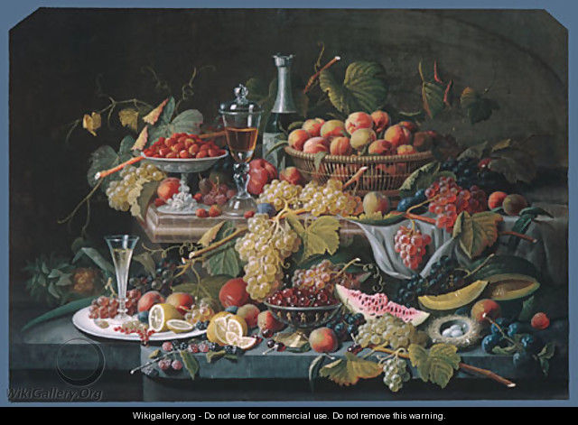 Still Life Fruit 1855 - Severin Roesen