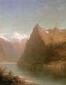 Mountain Lake Scene No dates listed - John William Casilear
