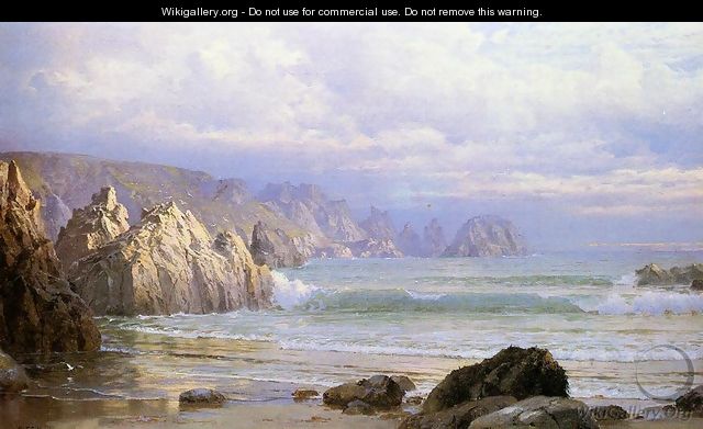 Seascape Along the Cliffs Date unknown - William Trost Richards