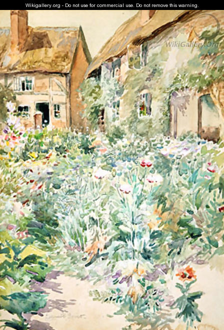 Cottage Garden Warwick England - Edmund Henry Garrett