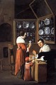 Interior of a Dutch Shop Selling Gold and Silver 1660 - Anonymous Artist
