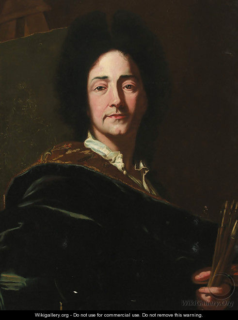 Portrait of the artist - (after) Hyacinthe Rigaud