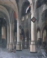 The interior of the New Church in Delft with the Tomb of William the Silent - Hendrick Van Vliet