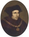 Portrait of Thomas More (1478-1535), bust-length, wearing a chain of office - (after) Holbein the Younger, Hans