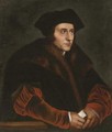 Portrait of Sir Thomas More (1478-1535), half-length, in a fur lined coat - Hans, the Younger Holbein