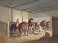 Raceshorses in a stable - (after) Herring Snr, John Frederick