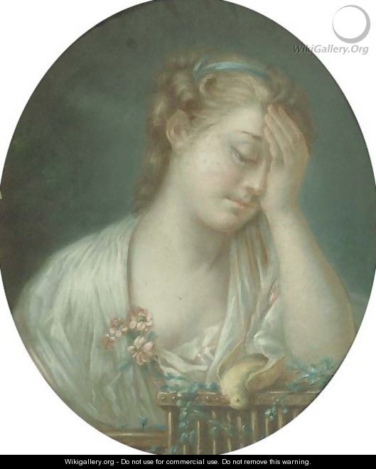 A young girl mourning - Jean Baptiste Greuze