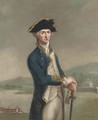 Portrait of Captain Horatio Nelson, three-quarter-length, standing before the captured Spanish Fort San Juan, Nicaragua - John Francis Rigaud