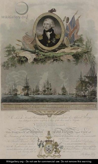 Admiral Lord Nelson, K.B. and the victory of the Nile, by Piercy Roberts - Lemuel-Francis Abbott