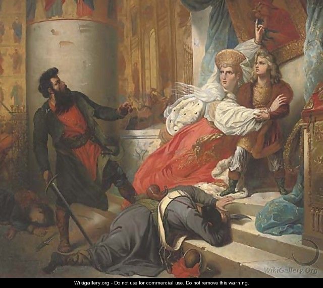 The salvation of Peter the Great - (after) Karl Karlovich Shteyben