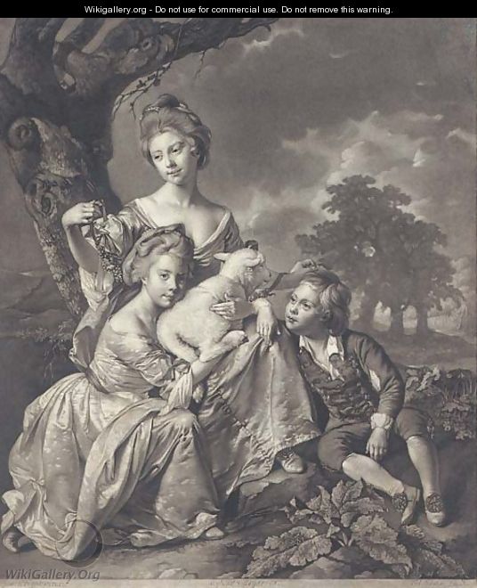The Bradshaw Family, by Valentine Green - (after) Wright, Joseph