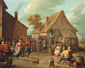 Peasants merrymaking in the courtyard of an inn - David The Younger Teniers