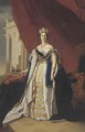 Portrait of Queen Victoria, small full-length, in coronation robes - (after) Franz Xavier Winterhalter