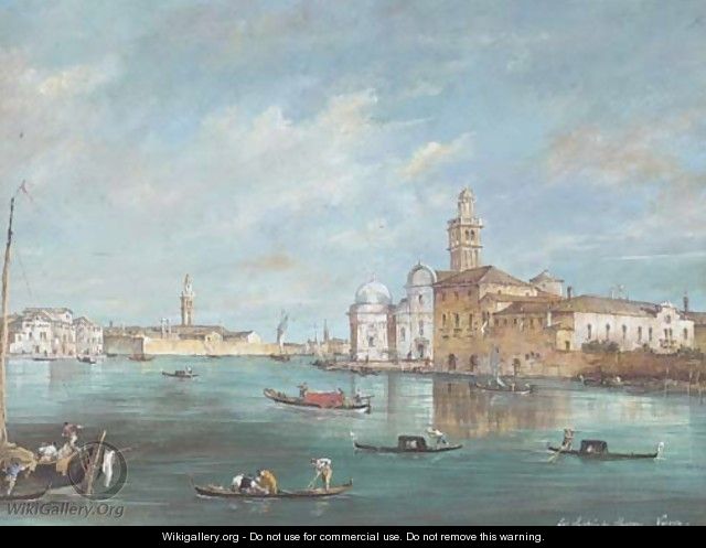 View of San Michele di Murano, Venice - (after) Francesco Guardi