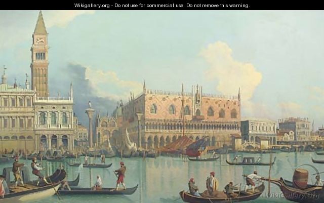 The Molo and the Palazzo Ducale, Venice - (Giovanni Antonio Canal) Canaletto