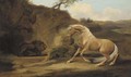 A horse startled by a lion - George Stubbs