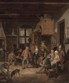 Boors drinking in a tavern - Adriaen Jansz. Van Ostade