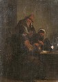 Peasants in an interior - (after) Adriaen Jansz. Van Ostade