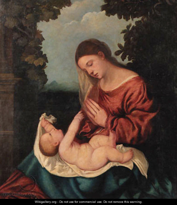 The Madonna and Child - (after) Tiziano Vecellio (Titian)