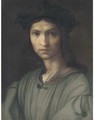 Portrait of a young man, bust-length - (after) Andrea Del Sarto