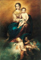 The virgin and child in glory - Bartolome Esteban Murillo