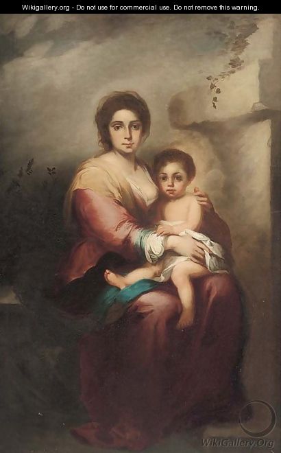 The Madonna and Child 2 - Bartolome Esteban Murillo