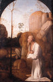 The penitent Saint Jerome in a landscape, in a painted arch - Fra Bartolomeo