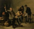 Boors smoking and drinking in an inn - David The Younger Teniers