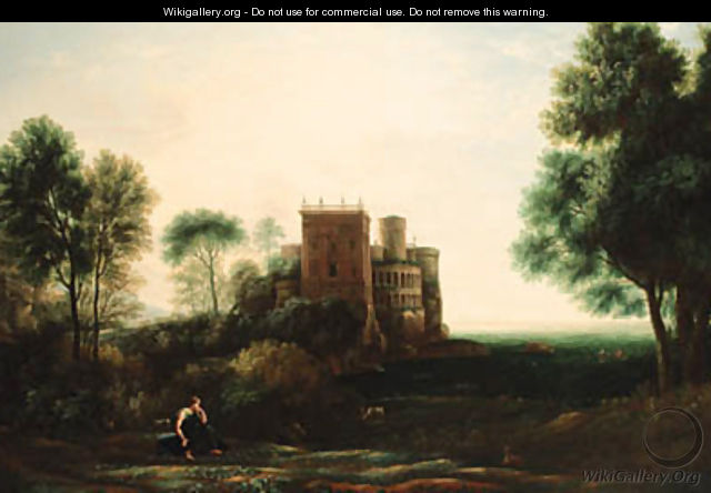 A landscape with Psyche before the Palace of Love - Claude Lorrain (Gellee)