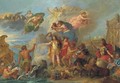 Louis XIV armed on the land and on the sea - (after) Charles Le Brun