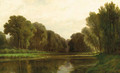 An extensive river landscape - Adriaen van Everdingen